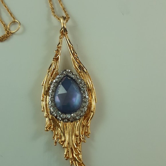 Retired Alexis Bittar Set Necklace Pendant and Drop Earrings with Amethyst - Picture 10 of 13